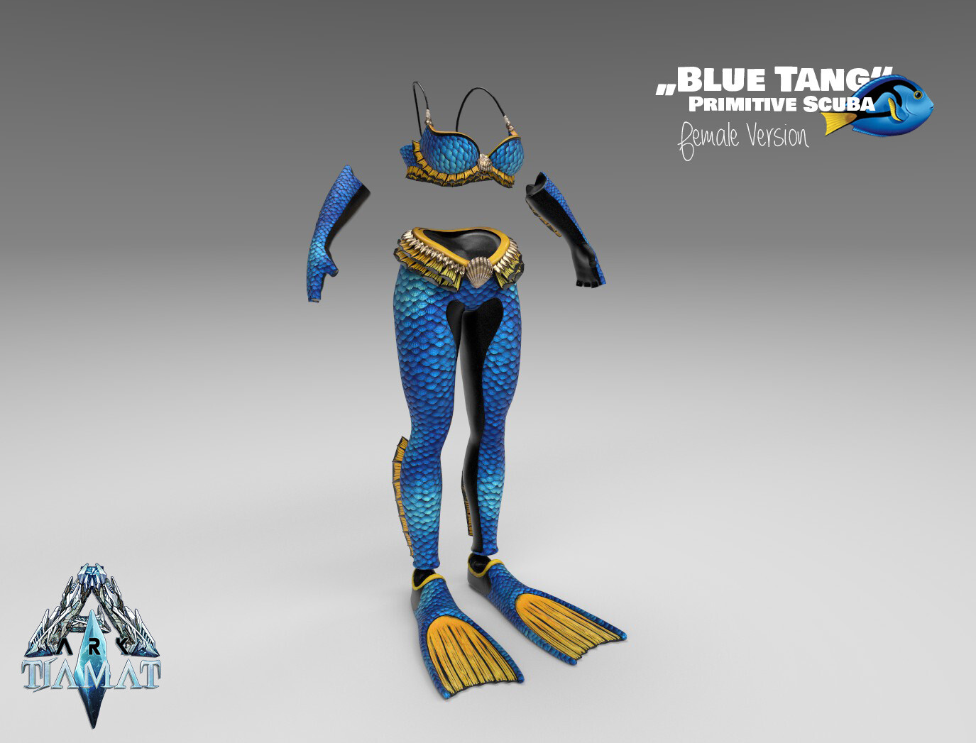 Female Scuba Render
